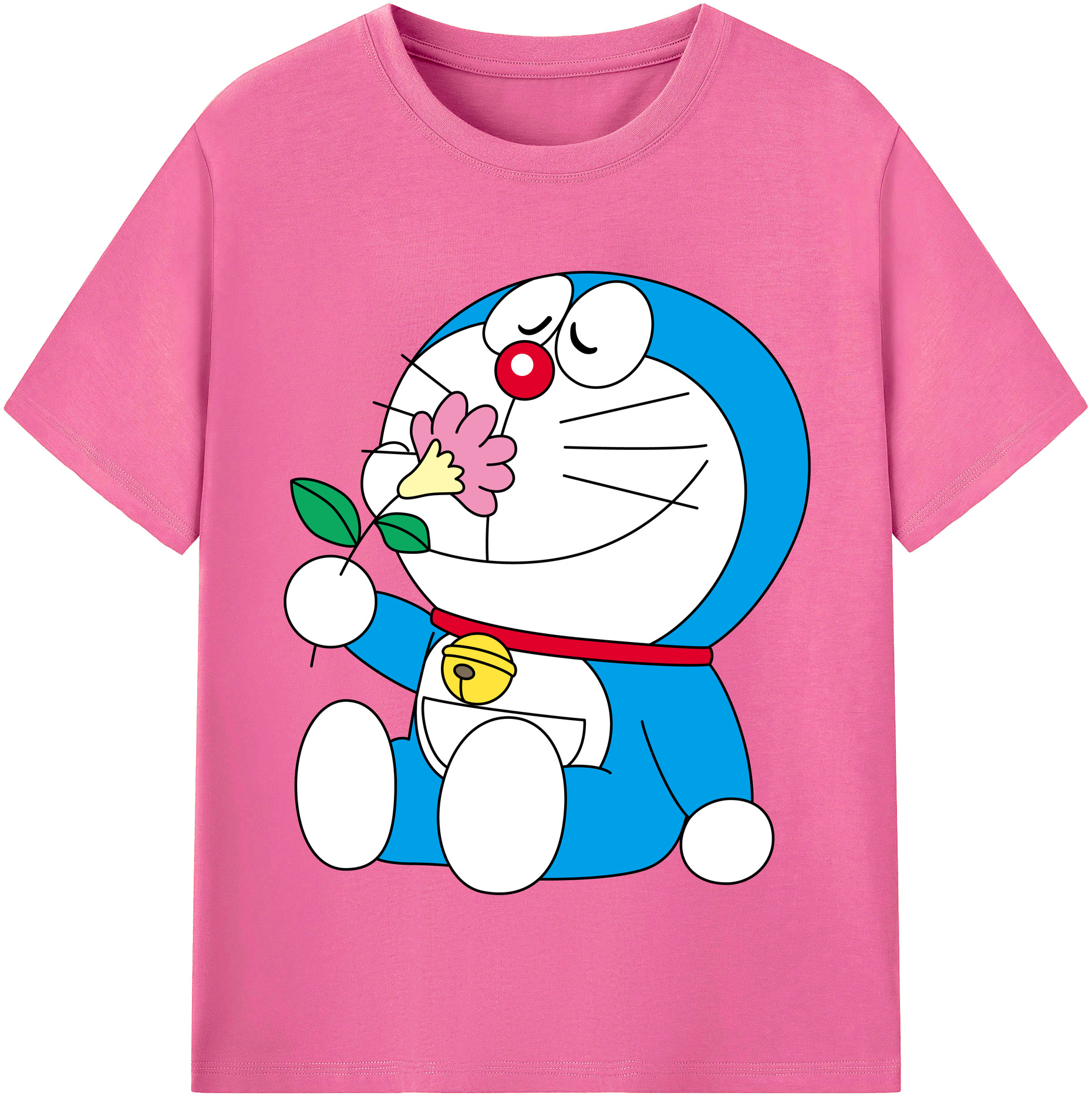 （画像用） ドラえもん Doraemon レディースカジュアルプリントTシャツ（綿100％）